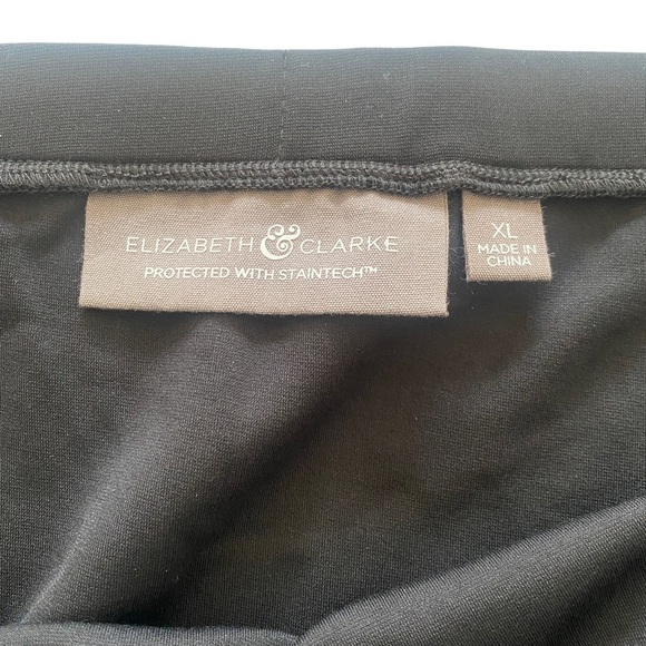 Elizabeth & Clarke Black Diagonal Elastic Waist Skirt XL - Picture 7 of 8